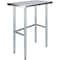 Amgood 18 in. x 30 in. Open Base Stainless Steel Metal Table WT-1830-RCB-Z - alternate 1